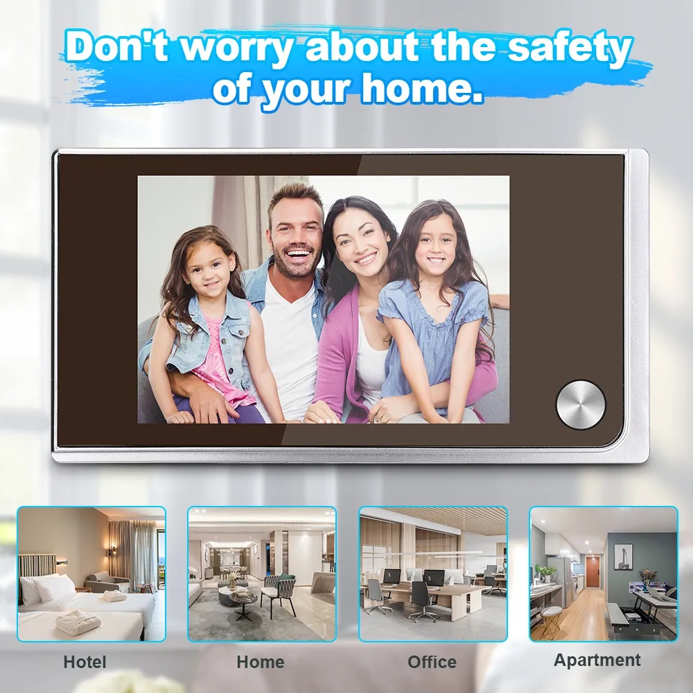 Home Cinema Wireless - Campanello spioncino con fotocamera da 3,5