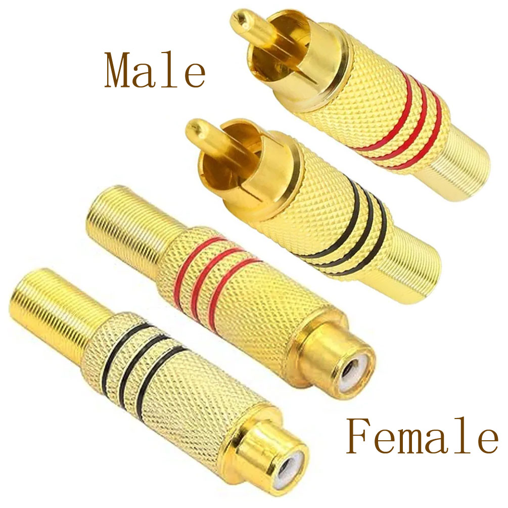 Audio Home Cinema - 4 connettori RCA placcati oro, tipo
